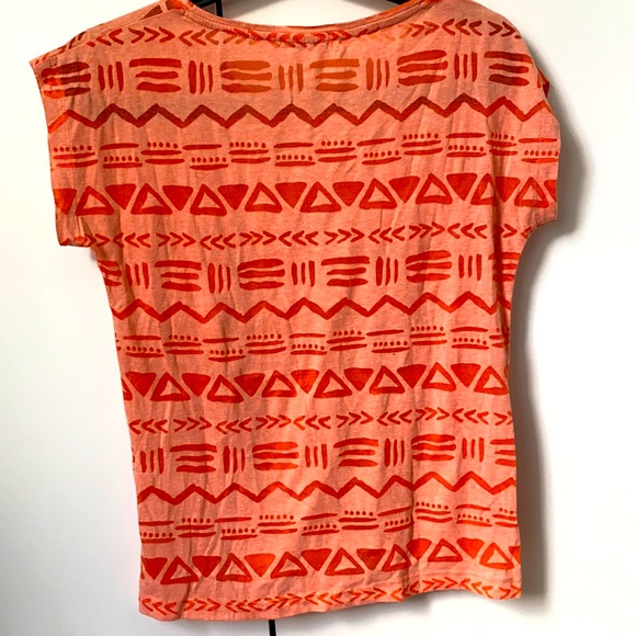 Casual by GÉNO I Orange Patterned Shirt - Picture 2 of 2